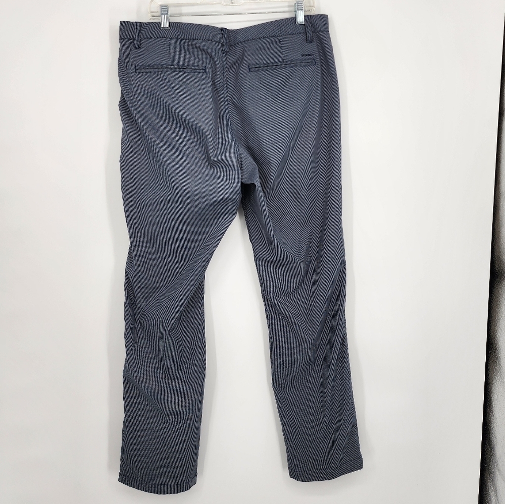 Bonobos Golf Pants Houndstooth Navy Blue Gray 36/32 Slim - Picture 4 of 11